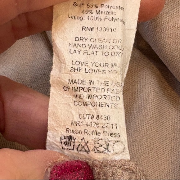 Show Me Your Mumu - Russo Ruffle Dress - Glitter Python - Small. B88 - Picture 10 of 11